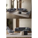 Edsy Home Rebull 3+3+1 Koltuk Takımı Antrasit