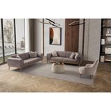 Edsy Home Rebull 3+3+1 Koltuk Takımı Kahverengi + Sütlü Kahve - Sütlü Kahverengi