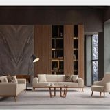 Edsy Home Rebull 3+3+1 Koltuk Takımı Sütlü Kahve