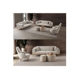 Edsy Home Rebull 3+3+1+1 Koltuk Takımı Bej Renk