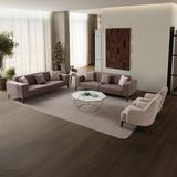 Edsy Home Regnar 3+1 Koltuk Takımı Kahverengi + Sütlü Kahve - Kahverengi - Bej