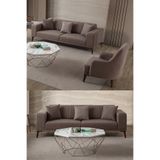 Edsy Home Regnar 3+1 Koltuk Takımı Kahverengi