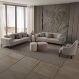 Edsy Home Regnar 3+3+1 Koltuk Takımı Krem Antrasit
