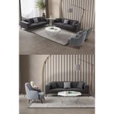 Edsy Home Regnar 3+3+1+1 Koltuk Takımı Antrasit