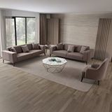 Edsy Home Regnar Keten Berjer Kahverengi Tekli Koltuk Antrasit