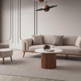 Edsy Home Riva 3+1 Koltuk Takımı Sütlü Kahve