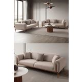 Edsy Home Riva 3+3 Koltuk Takımı Sütlü Kahve