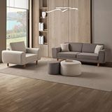 Edsy Home Roma 3+1 Koltuk Takımı Kahve + Krem