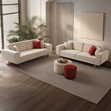 Edsy Home Roma 3+3 Koltuk Takımı Fitilli Kadife Krem