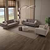 Edsy Home Roma 3+3+1 Koltuk Takımı Kahverengi + Krem