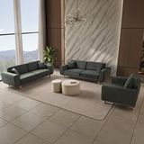 Edsy Home Roma 3+3+1 Koltuk Takımı Yeşil Krem