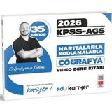Edu Kariyer 2026 KPSS MEB-AGS 35 Günde Haritalarla Kodlamalarla Coğrafyanın Kodları Video Ders Kitabı - Mesleki Hazırlık