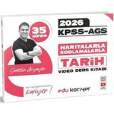 Edu Kariyer 2026 Kpss Meb-Ags 35 Günde Haritalarla Kodlamalarla Tarih Video Ders Notları Kitabı - Sadettin Akyayla Edu Kariyer