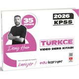 Edu Kariyer Deniz Hoca 2026 Kpss 35 Günde Türkçe Video Ders Kitabı