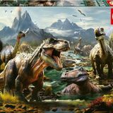 Educa 1000 Parça Puzzle Vahşi Dinozorlar - 19924 - Fierce Dinosaurs