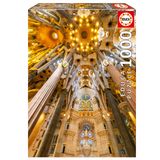 Educa 1000 Parça Sagrada Familia İç Mekan Görüntüsü Puzzle - Sagrada Familia Interior - 19614