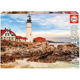 Educa 1500 Parça Rocky Lighthouse Puzzle 85 x 60 cm - 17978