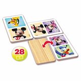 Educa 16037 28 Parça Ahşap Mickey ve Minnie Eğitici Domino Oyunu