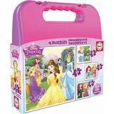 Educa 16508 Progresive Disney Princess Çanta Puzzle