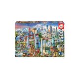 Educa 17670 1500 Parça Kuzey Amerika Sembolleri Puzzle