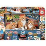 Educa 18065 Travelling Kittens 200 Parça Puzzle