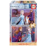 Educa 18085 2x25 Parça Frozen 2 Ahşap Puzzle