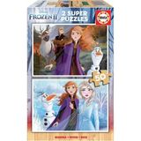 Educa 18086 Frozen 2 2 x 50 Parça Ahşap Puzzle