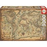 Educa 19567 3000 Dünya Haritası, Karışık, 26 x 18 cm
