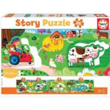 Educa 26 Parça Çiftlik Hikaye Ve Sayılar Puzzle - Panoramik - 3-5 Yaş