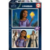 Educa 2X20 Parça Çocuk Puzzle - Disney Wish - 3-5 Yaş Kız Çocuk
