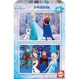 Educa 2x48 Parça Frozen Puzzle