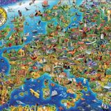 Educa 500 Parca Cilgin Avrupa Haritasi Puzzle