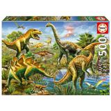 Educa 500 Parça Jurassic Oyun Alanı Puzzle - 19903 - Jurassic Playground