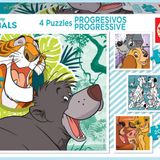 Educa Disney Animals 12+16+20+25 Parça Yapboz Seti