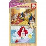 Educa Disney Prensesleri 2x25 Parça Ahşap Puzzle