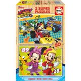Educa Mickey Mouse 2x50 Parça Ahşap Puzzle