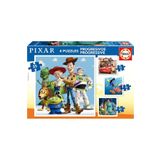 Educa Puzzle - 12+16-20+25 Parça Disney Pixar Kademeli 3-5 Yaş Çocuk Puzzle/Yapboz