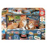 Educa Puzzle 200 Parça Gezici Yavru Kedi 18065