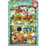 Educa Puzzle - 2X20 Parça Orman Masalları - 3-5 Yaş Kız Ve Erkek Çoduk