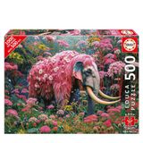 Educa Puzzle 500 Parça Plus Çiçekli Fil 20228