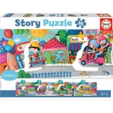 Educa Puzzle Educa 26 Parça Şehirdeki Araçlar Hikaye Puzzle - Panoramik - 3-5 Yaş