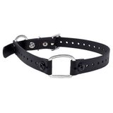Educator Ekstra Küçük Köpek Mini Çift Bungee Köpek Tasması, Biyotan, Su Geçirmez, Kokusuz, Metal Toka ve İki Konfor Döngüsü ile D Halka, Özel Uyum için Ayarlanabilir, 7/10 cm, Siyah