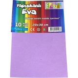 Educolors Yapışkanlı Eva Köpük Levha 10 Renk 20X30 cm Okul Öncesi Sanat Etkinlik Malzemesi
