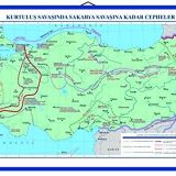 Edulab KURTULUŞ SAVAŞINDA SAKARYA SAVAŞINA KADAR CEPHELER HARİTASI 90X120 CM