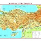 Edulab TÜRKİYE FİZİKİ HARİTASI 78X135 CM