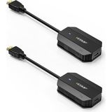 Edup HDMI Kablosuz Bağlantı Kiti Eş Zamanlı Görüntü Aktarımı Transmitter EH-WD9905 Siyah Renk
