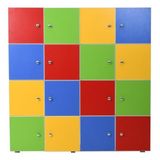 Edutoys 16 Kapaklı Öğrenci Dolabı (120 x 120 x 35 Cm) - Renkli