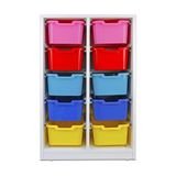 Edutoys Plastik 10 Çekmeceli Dolap