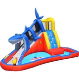 Edutoys Şişme Köpek Balığı Macera Oyun Parkı Islak ve Kuru Su Kaydırağı