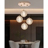 Edward 4'lü 42 Watt Yuvarlak Gold Ledli Modern Salon Avize - yok